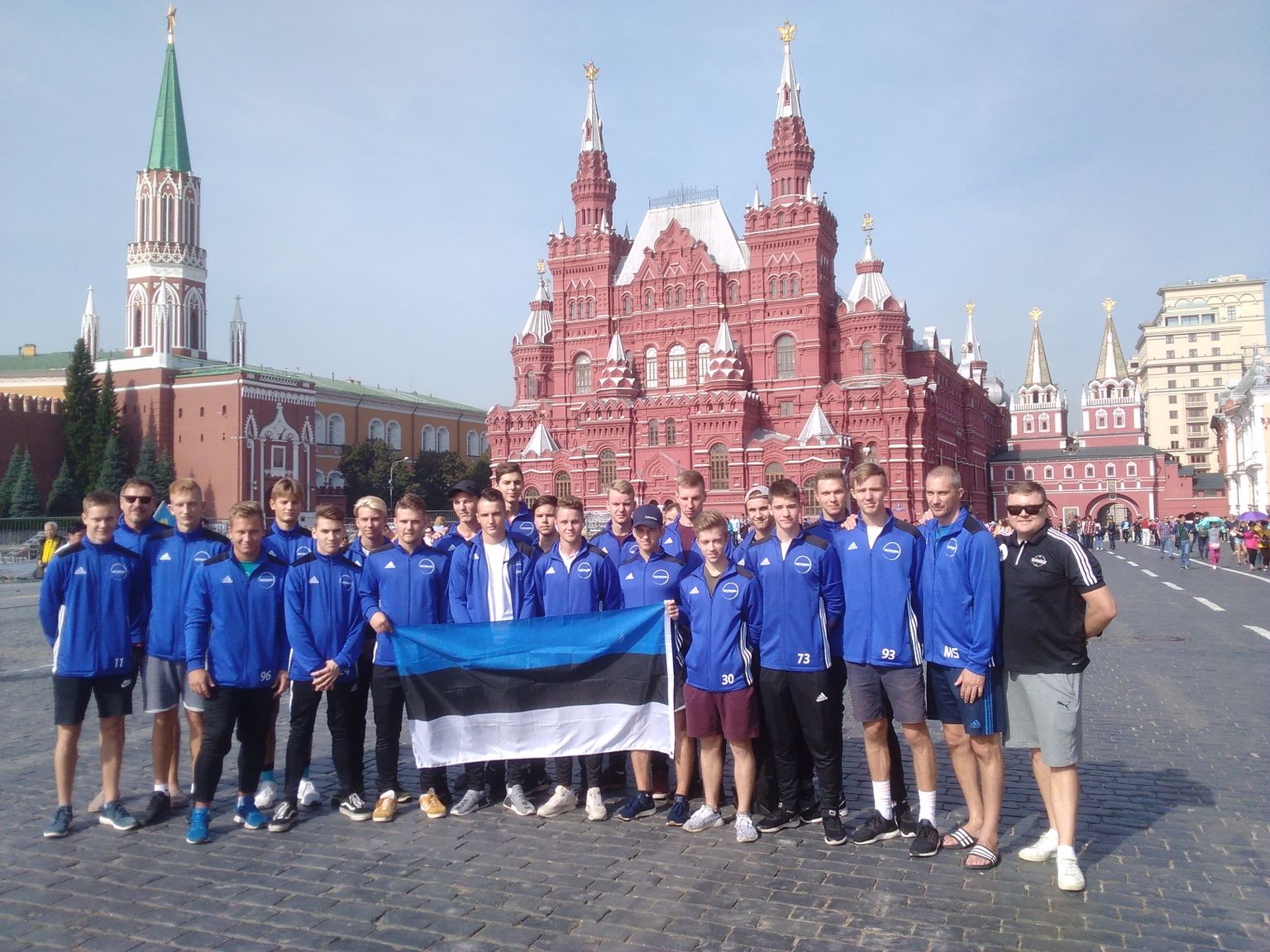Fotomeenutus 2018 Moskva MM-valikturniirillt, kus Eesti 6:6 viigi tõttu võõrustajate vastu väravatevahega edasi ei pääsenud .