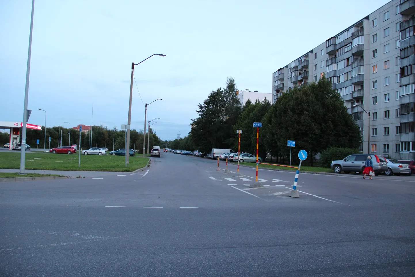 Вид с Нарвского шоссе на улицу Тондираба.