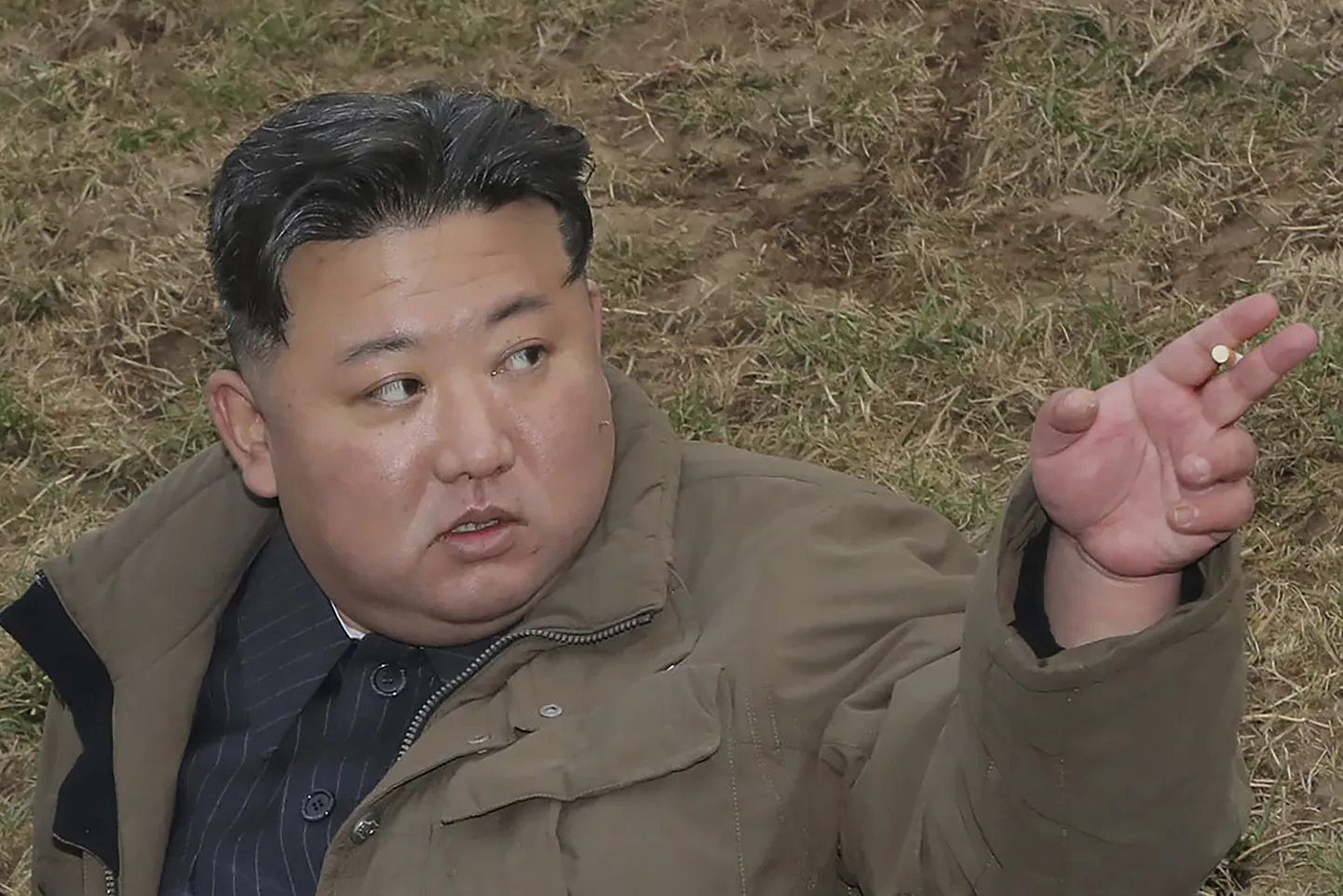 Põhja-Korea liider Kim Jong-un rakettide Hwasong-18 katselaskmisel.