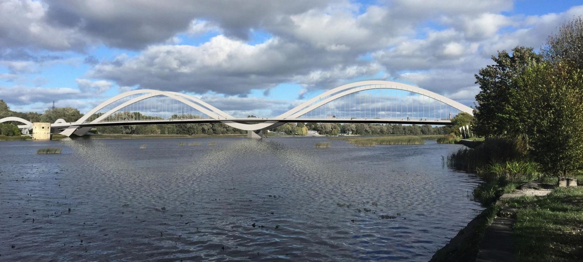 Vaade kavandatavale Pärnu kolmandale sillale Jaansoni rajalt.