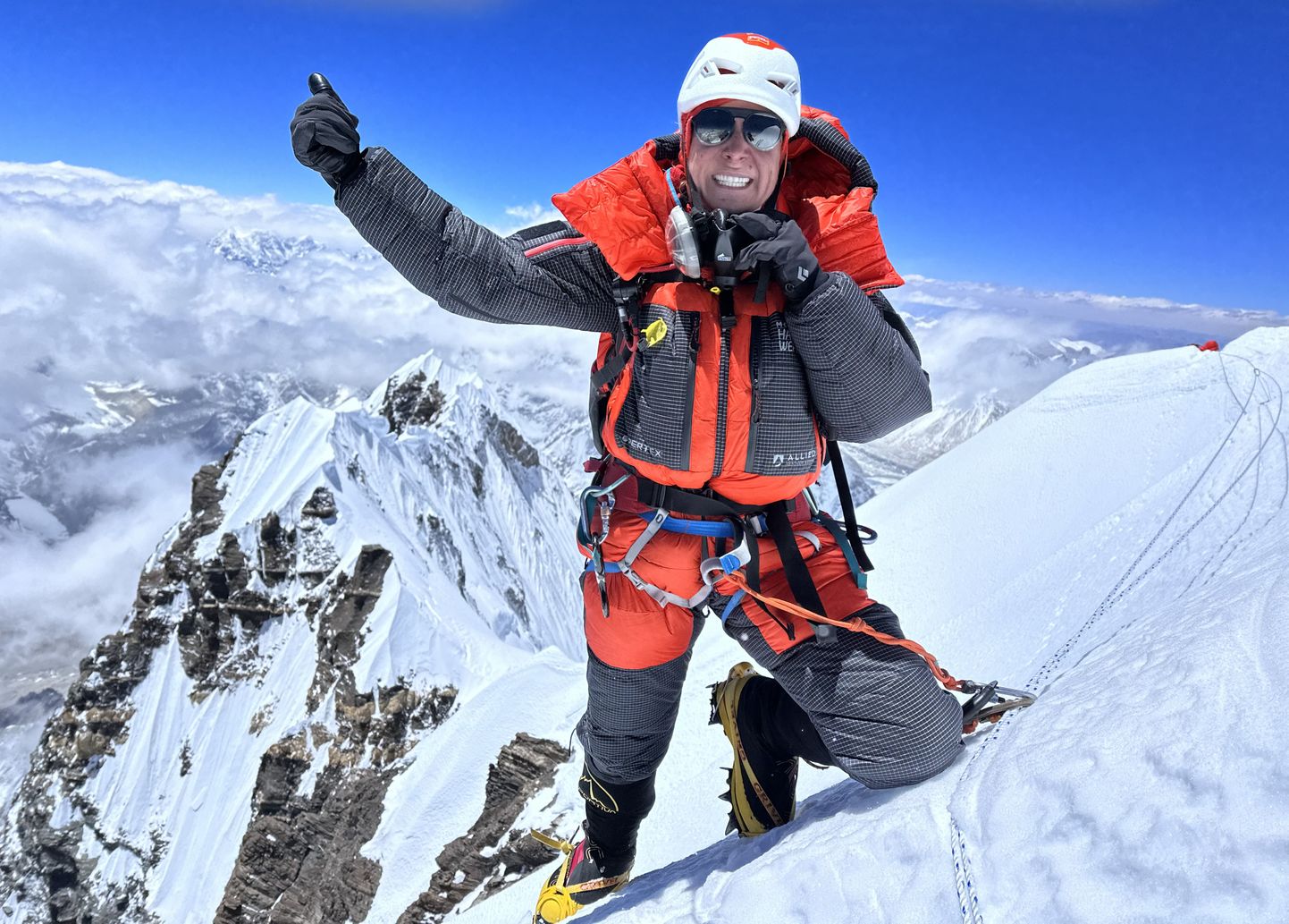 Krisli Meleski 2023. aasta maikuise ekspeditsiooni soojendusmägi oli Nuptse (7861 meetrit), millele tõustakse samuti Džomolungma baaslaagrist ja kuhu on siiani jõudnud vaid 25 alpinisti