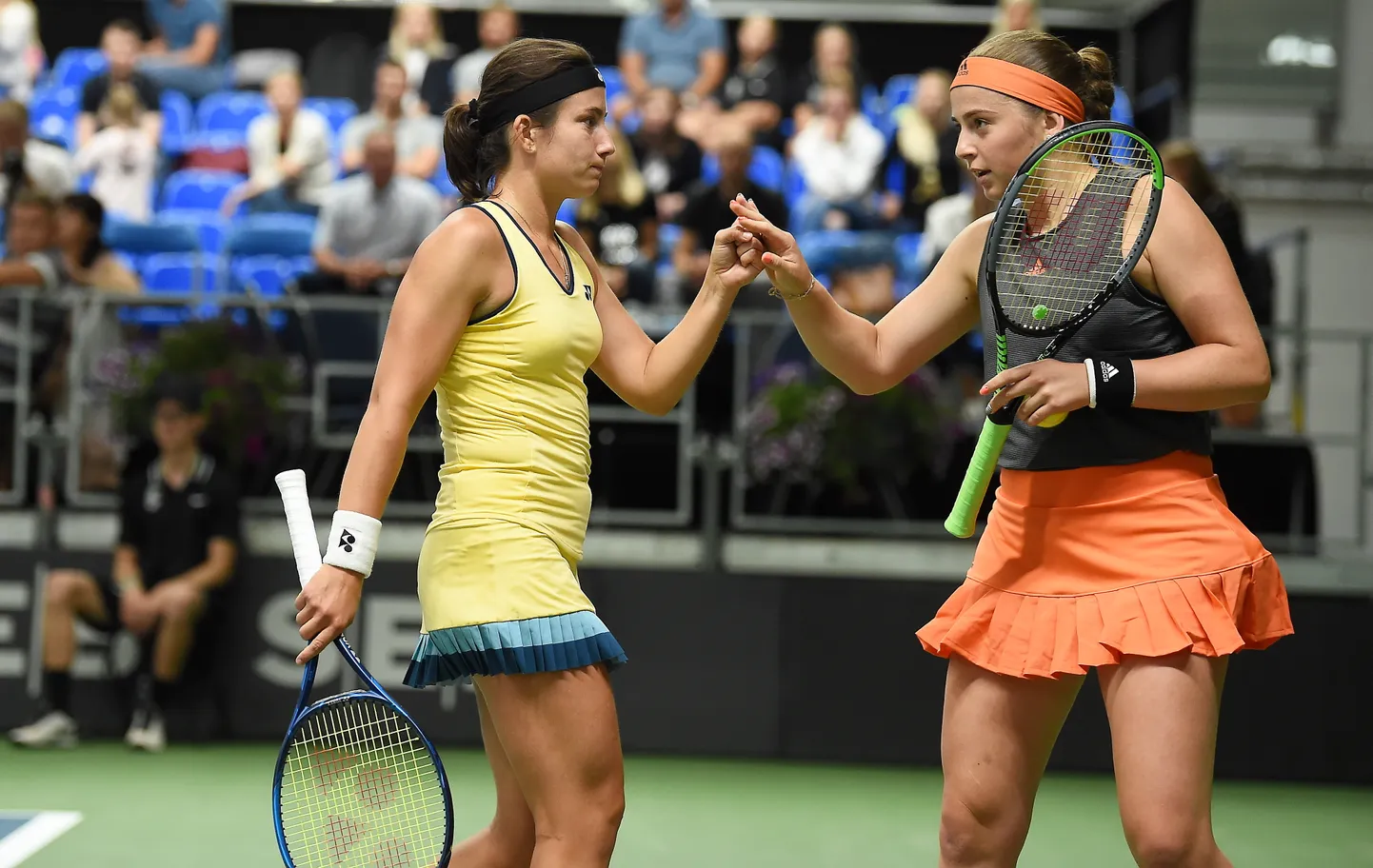 Tenisistes Anastasija Sevastova un Aļona Ostapenko
