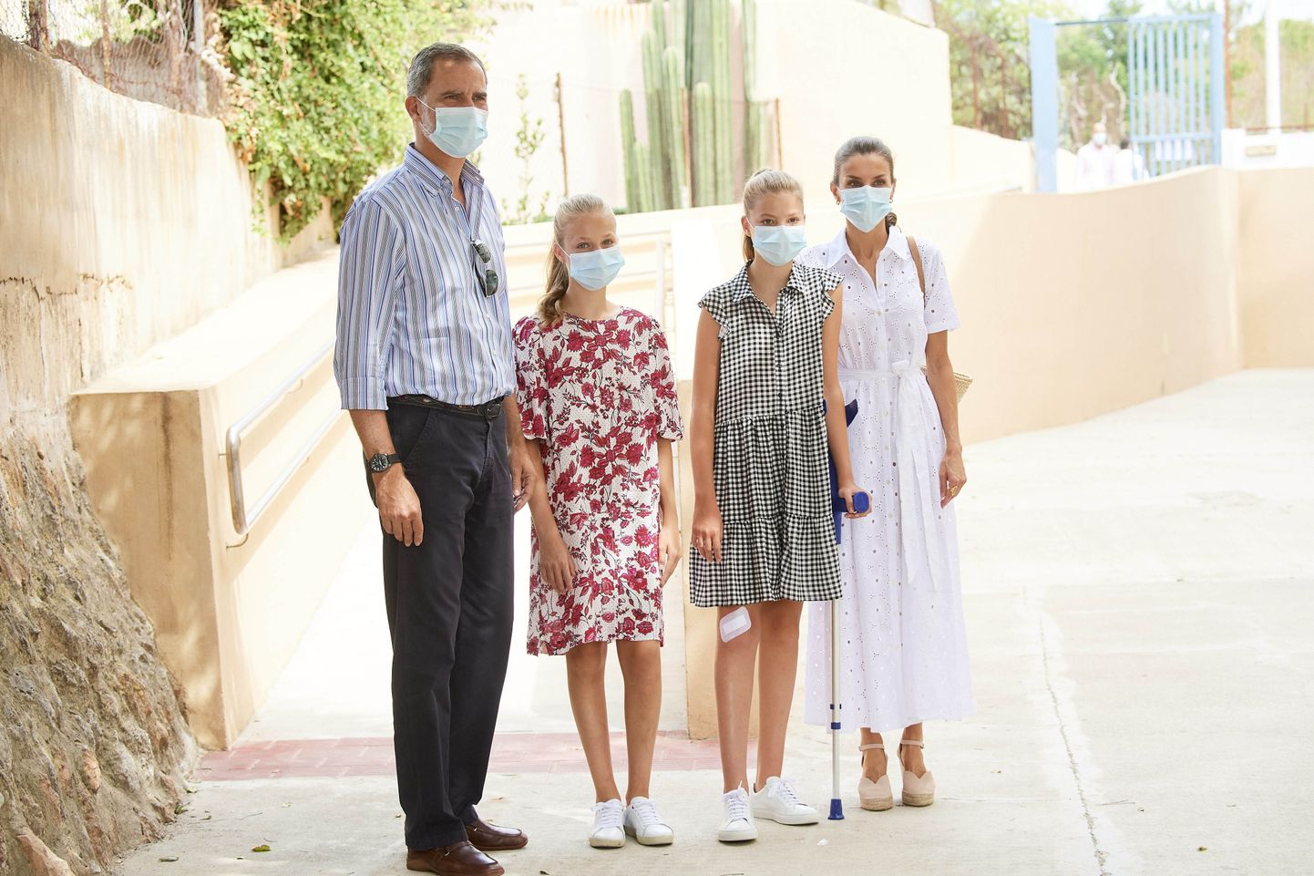  Spānijas karaļpāris ar meitām apmeklē Maljorku