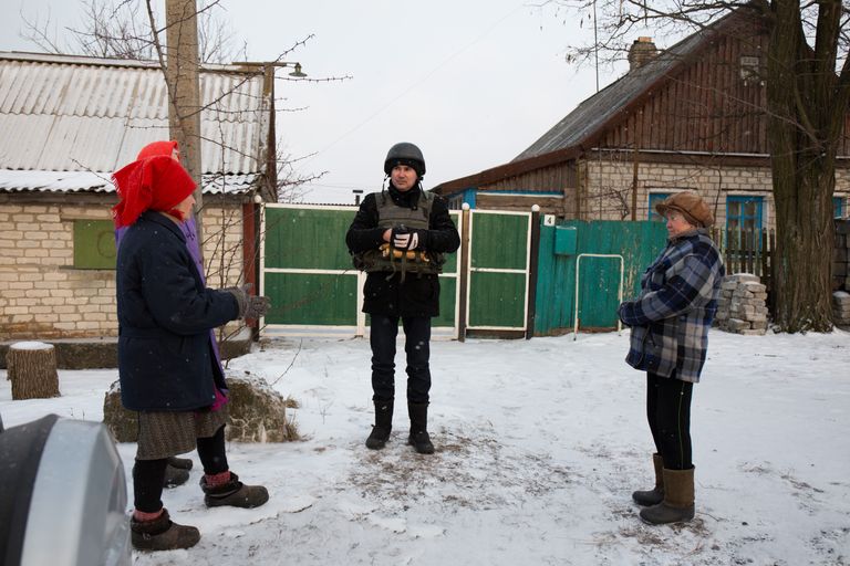 Jaanus Piirsalu 2018. aasta veebruaris Ida-Ukrainas.