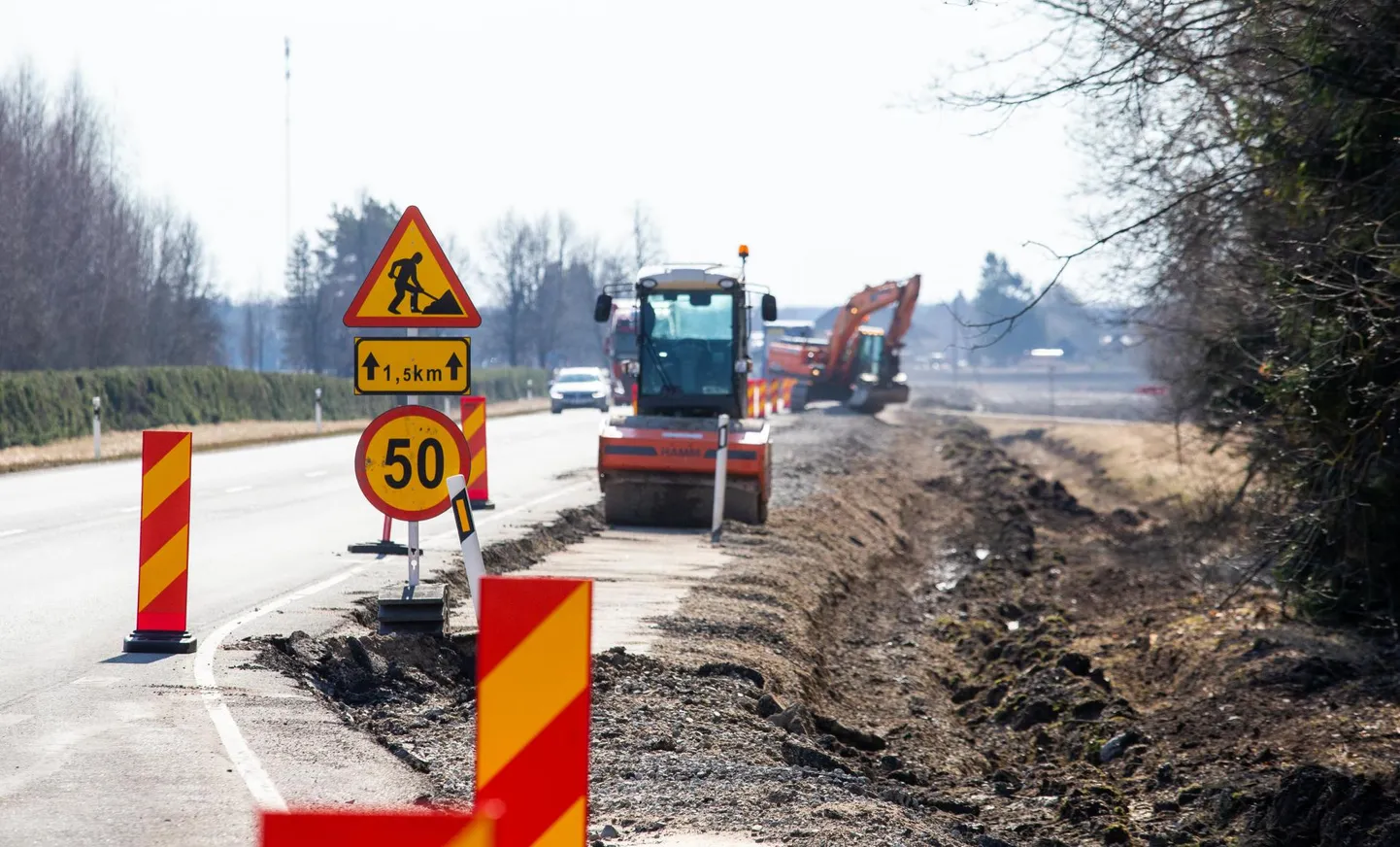 Neanurme-Pikknurme möödasõiduala ehitustööd algasid eelmisel nädalal. Uus lõik peab valmima detsembri alguseks.