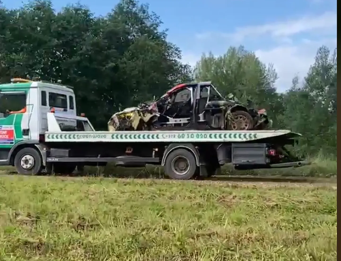 Niimoodi nägi Ott Tänaku auto välja pärast Rally Estonial tehtud avariid.