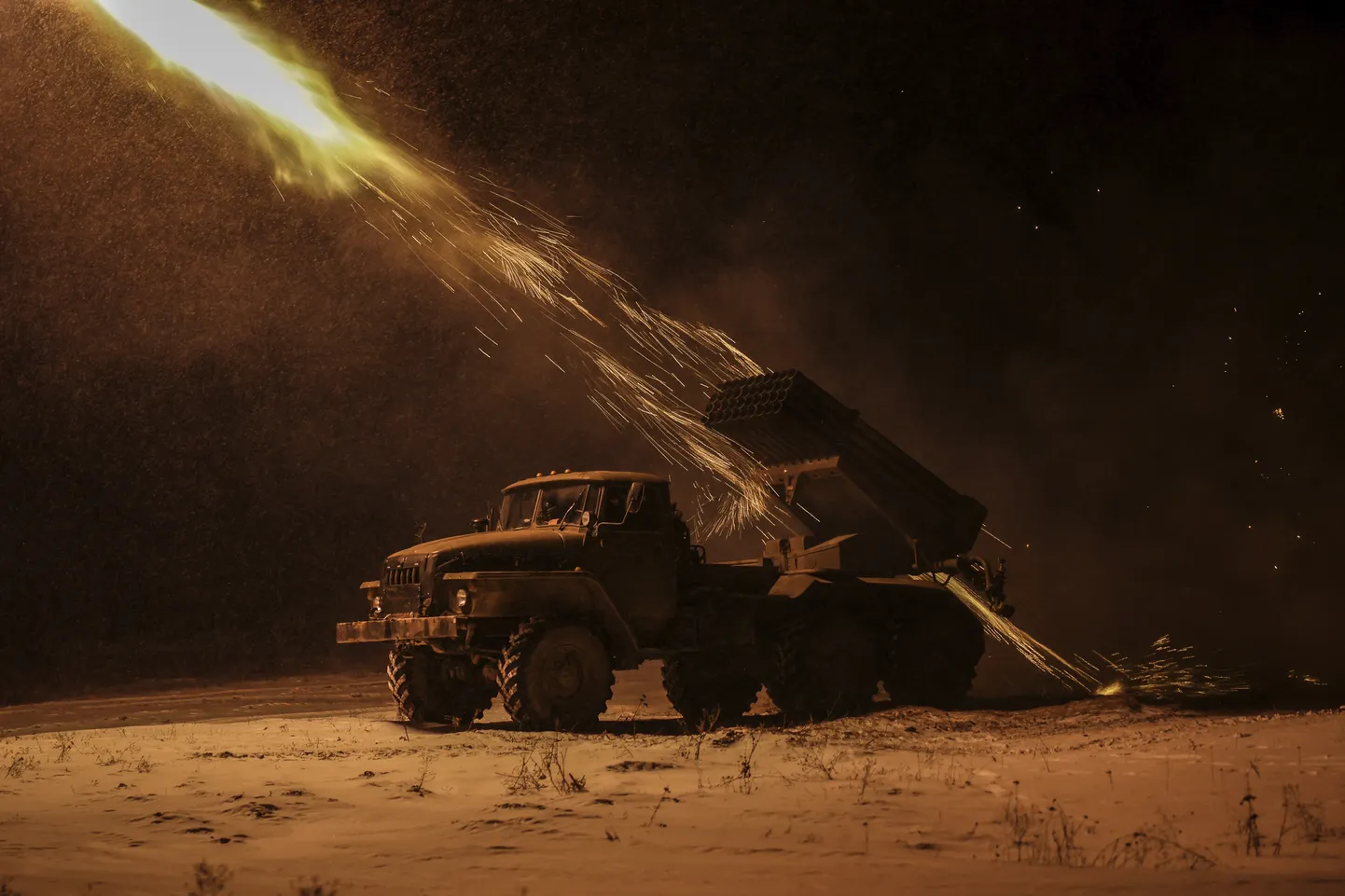 Ukrainas armijas reaktīv raķešu komplekss. Ilustratīvs attēls