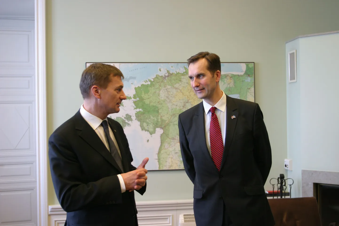 Andrus Ansip ja Māris Riekstiņš.