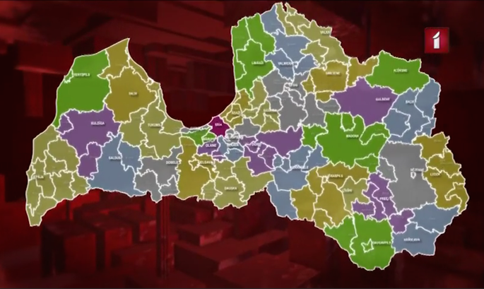 Varam Piedava Latvijas Karti Ar 35 Pasvaldibam Latvija Zinas