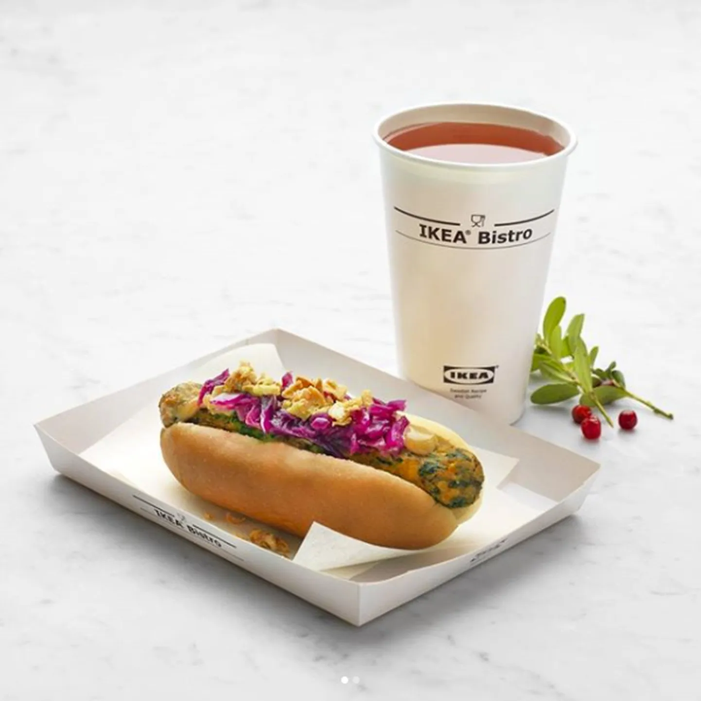Vegan hot dog.