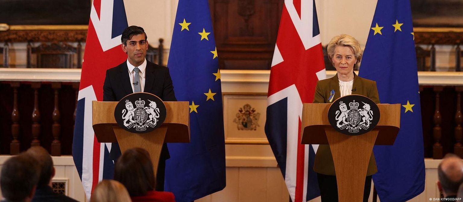 Премьер-министр Великобритании Риши Сунак и председатель Еврокомиссии  Урсула фон дер Ляйен