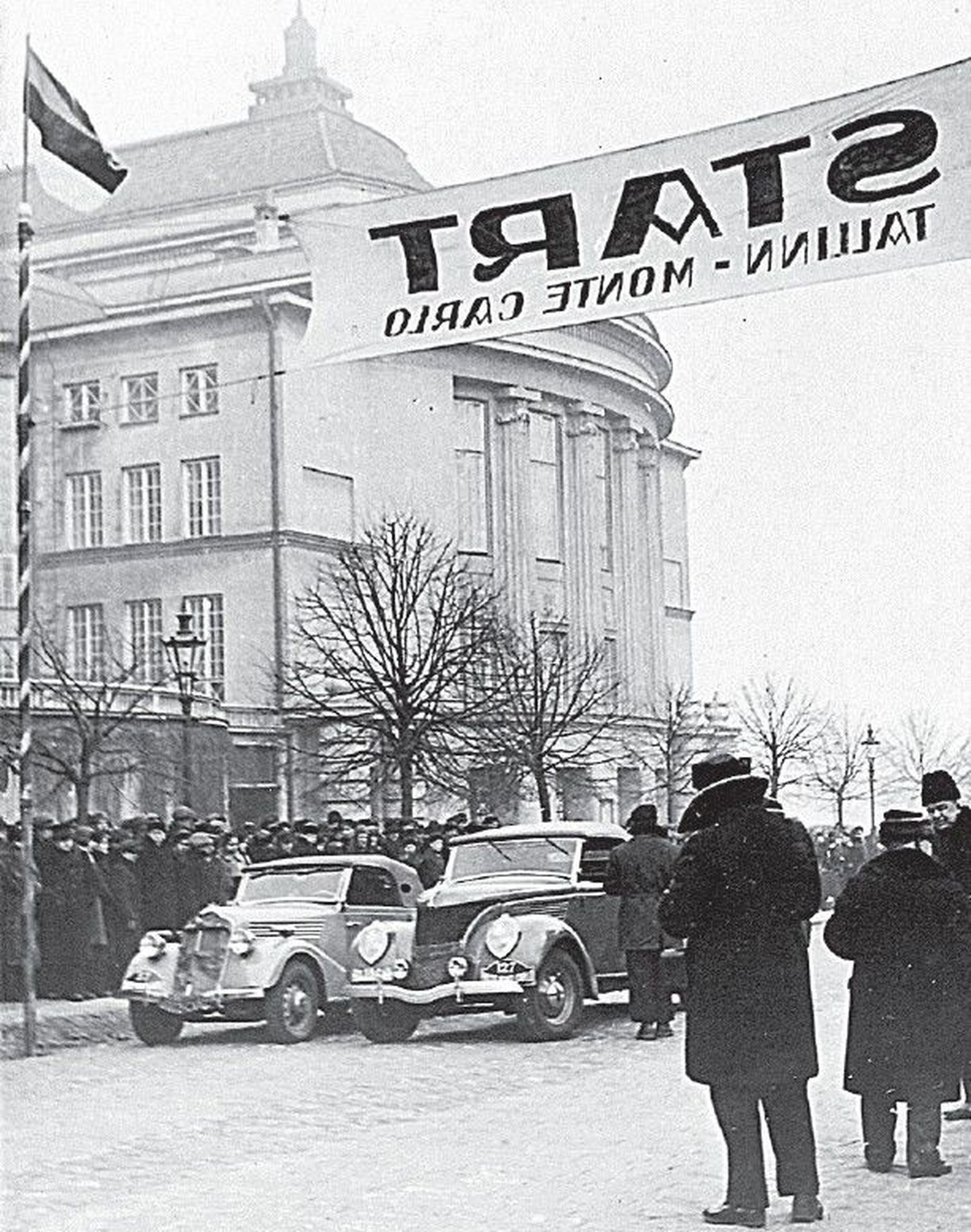 Tallinna – Monte Carlo Tähesõidu start 26. jaanuaril 1937.