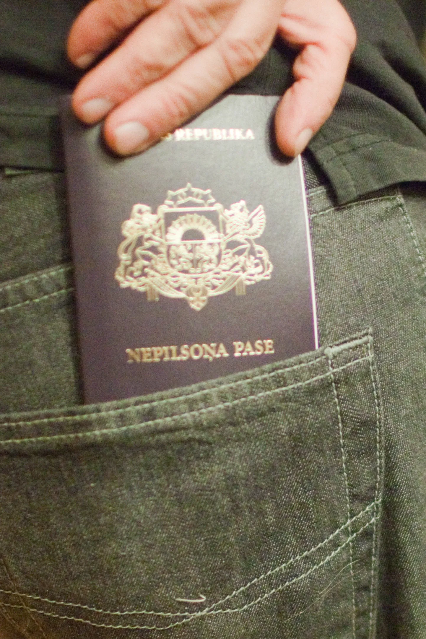 Латвийский паспорт негражданина.