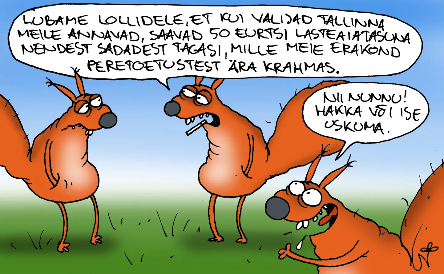 Urmas Nemvalts joonistab.