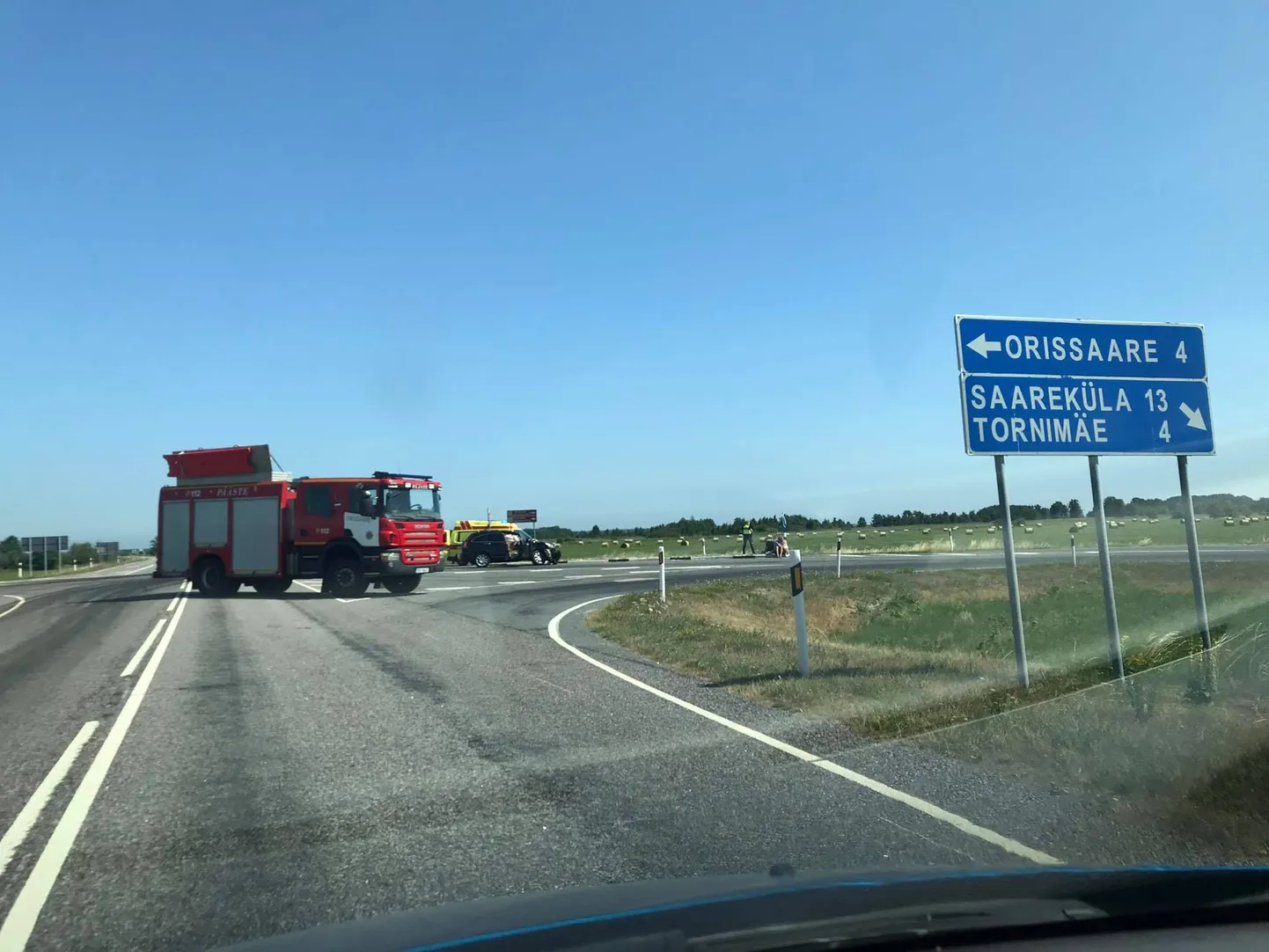 Õnnetuspaik Kuivastu maanteel.