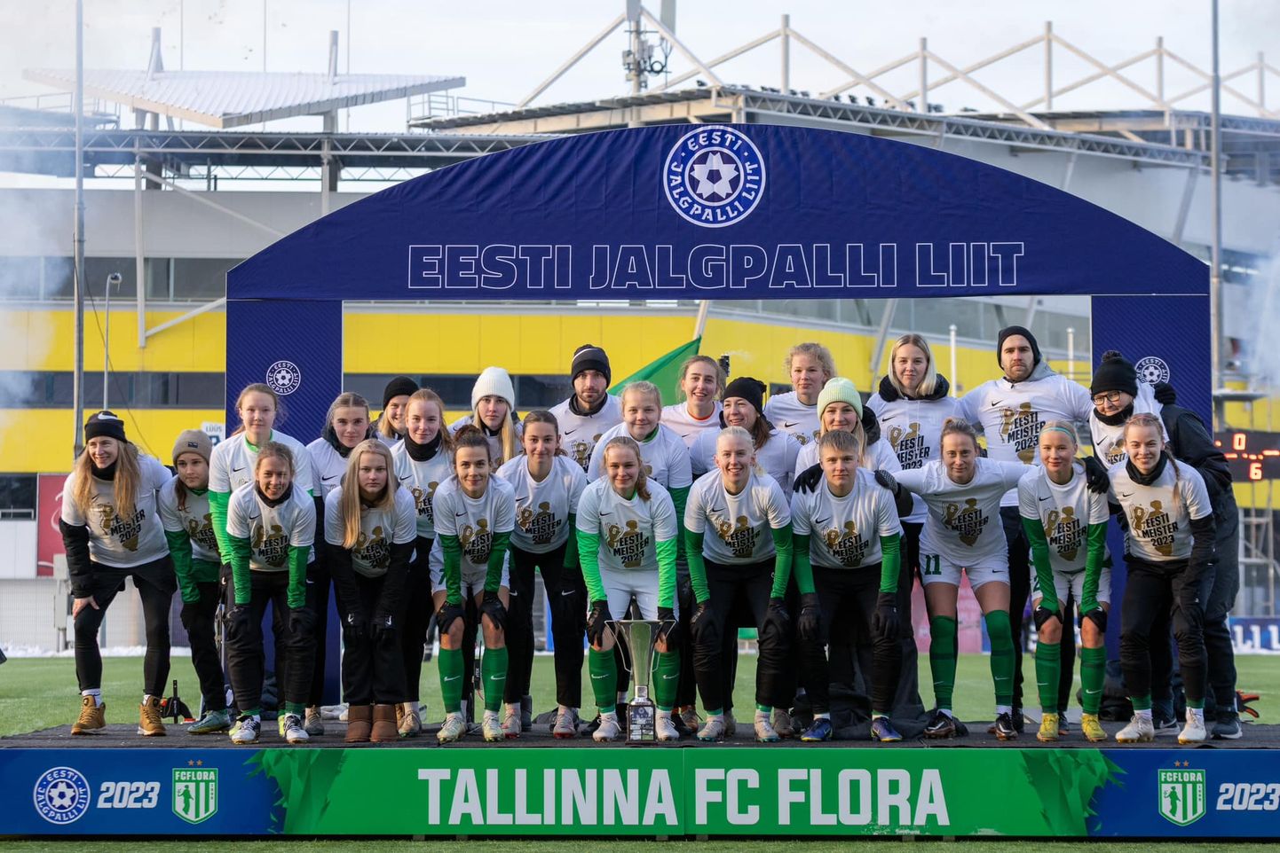 FC Flora naiskond krooniti kuuendat aastat järjest Eesti meistriks.