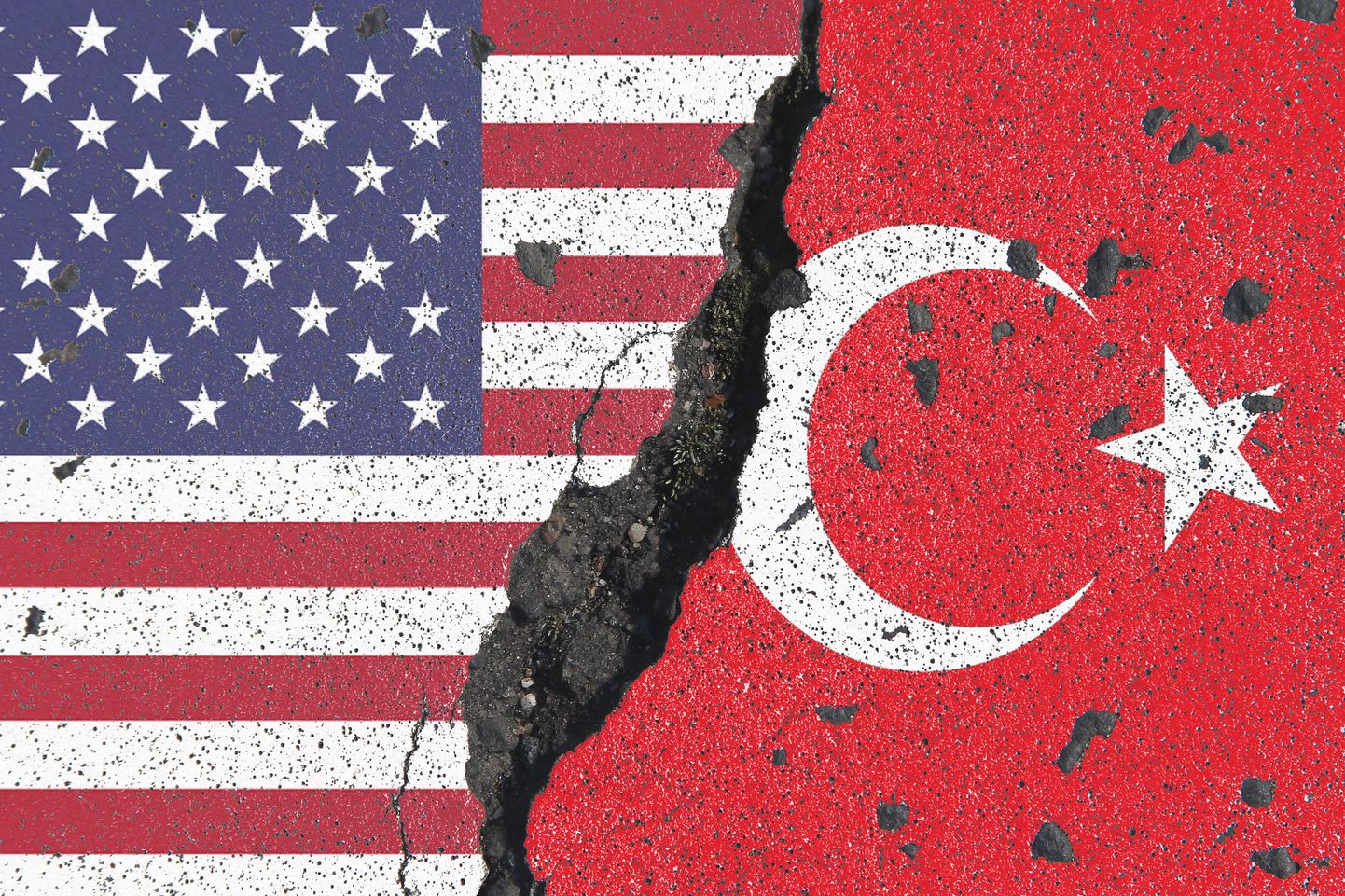 Ameerika Ühendriikide ja Türgi lipp.