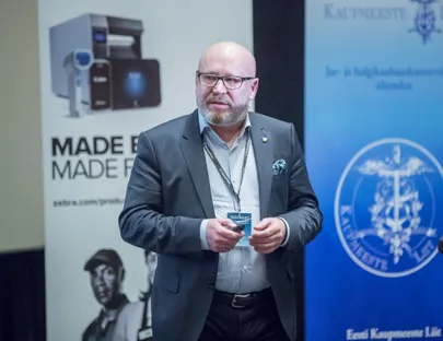 Tallinn, 12.04.2018Baltic Retail Forum kaubandusseminar. StrongPoint Technology vanemasepresident ja tegevdirektorFOTO: MIHKEL MARIPUU/EESTI MEEDIA