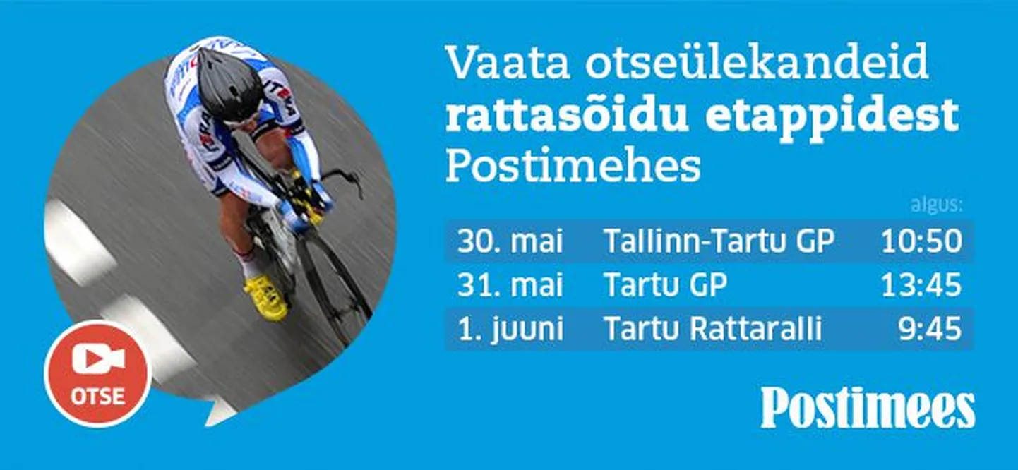 Postimees toob vaatajateni nädalavahetusel toimuvad kodused rattavõistlused