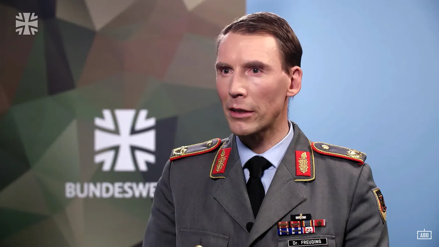 Бригадный генерал немецкой армии Кристиан Фрейдинг