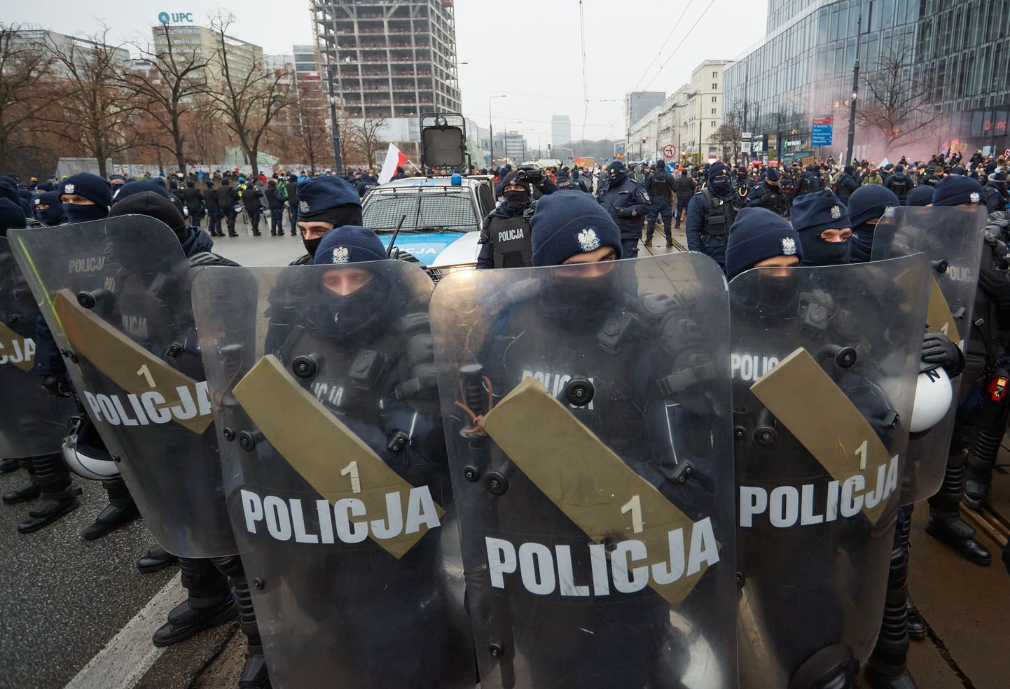 Poola politsei Varssavi tänavail.