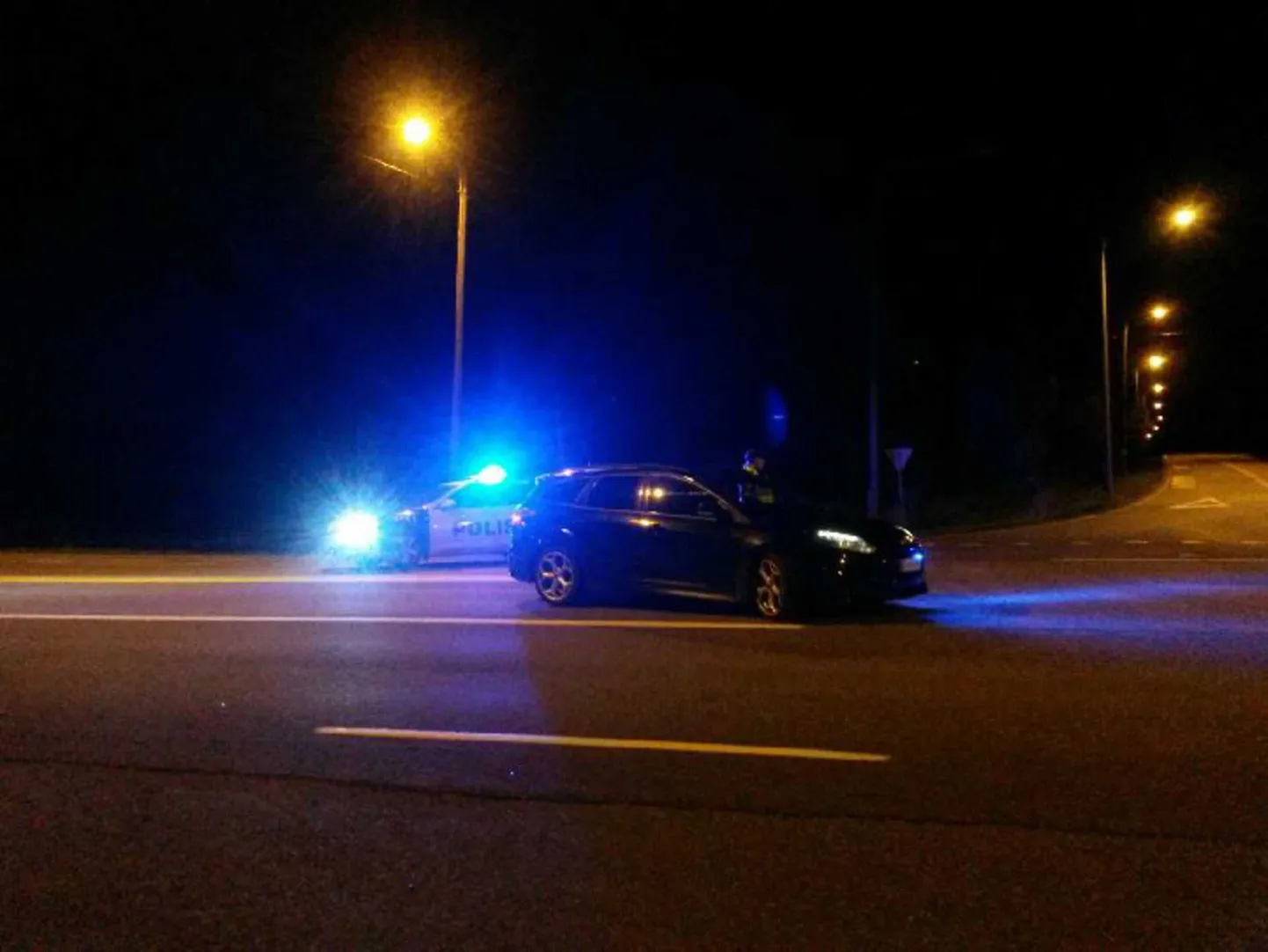 Politseitõke juhtunu ajal Kämmakä ristil.