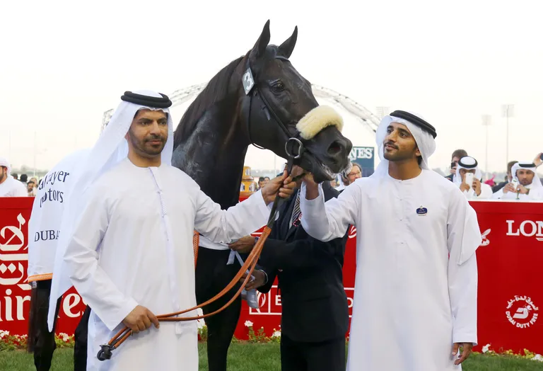 Šeik Hamdan bin Mohammed bin Rashid al Maktoum (paremal)