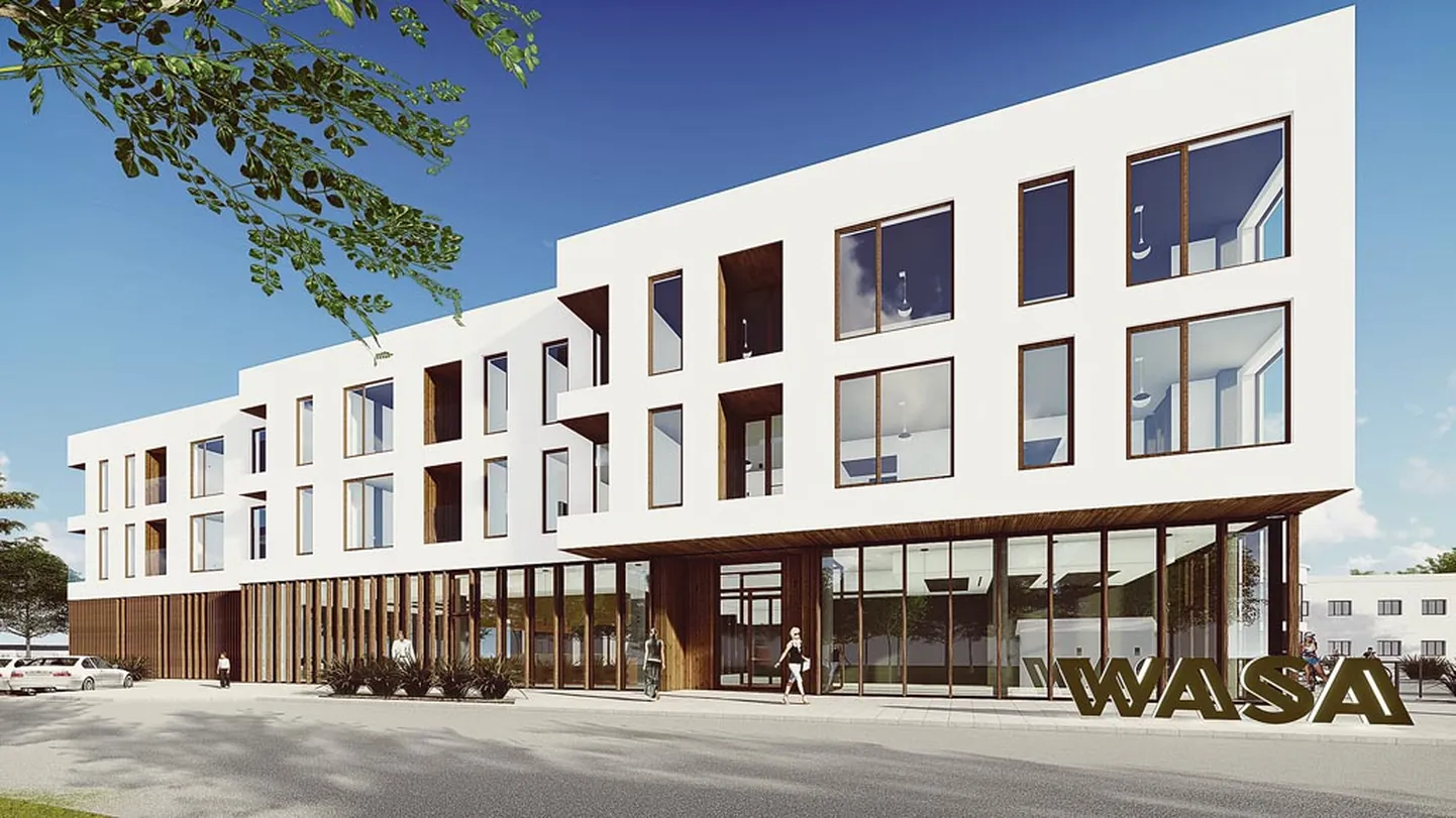 Tänu piki Supeluse tänavat kulgevale siksakilisele seinale ei ole maja suuremas osas üüratuid koridore – see peaks looma hotellis kodusema tunde.