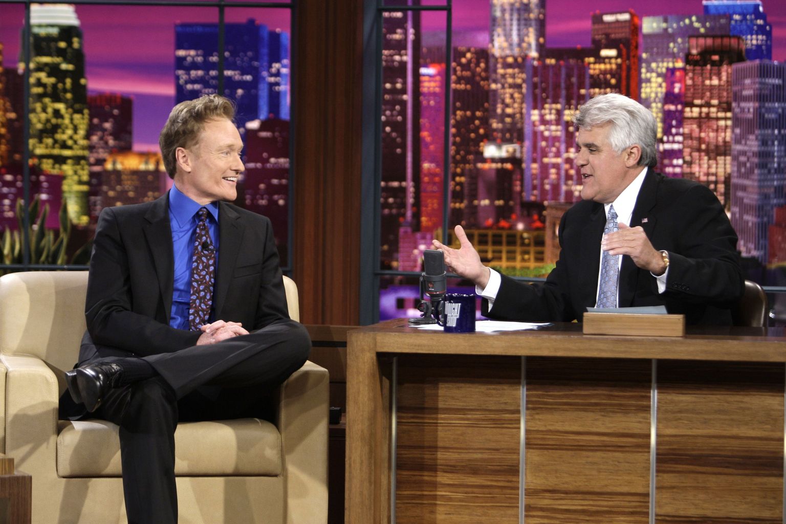 Conan O'Brien ja Jay Leno saates «The Tonight Show»