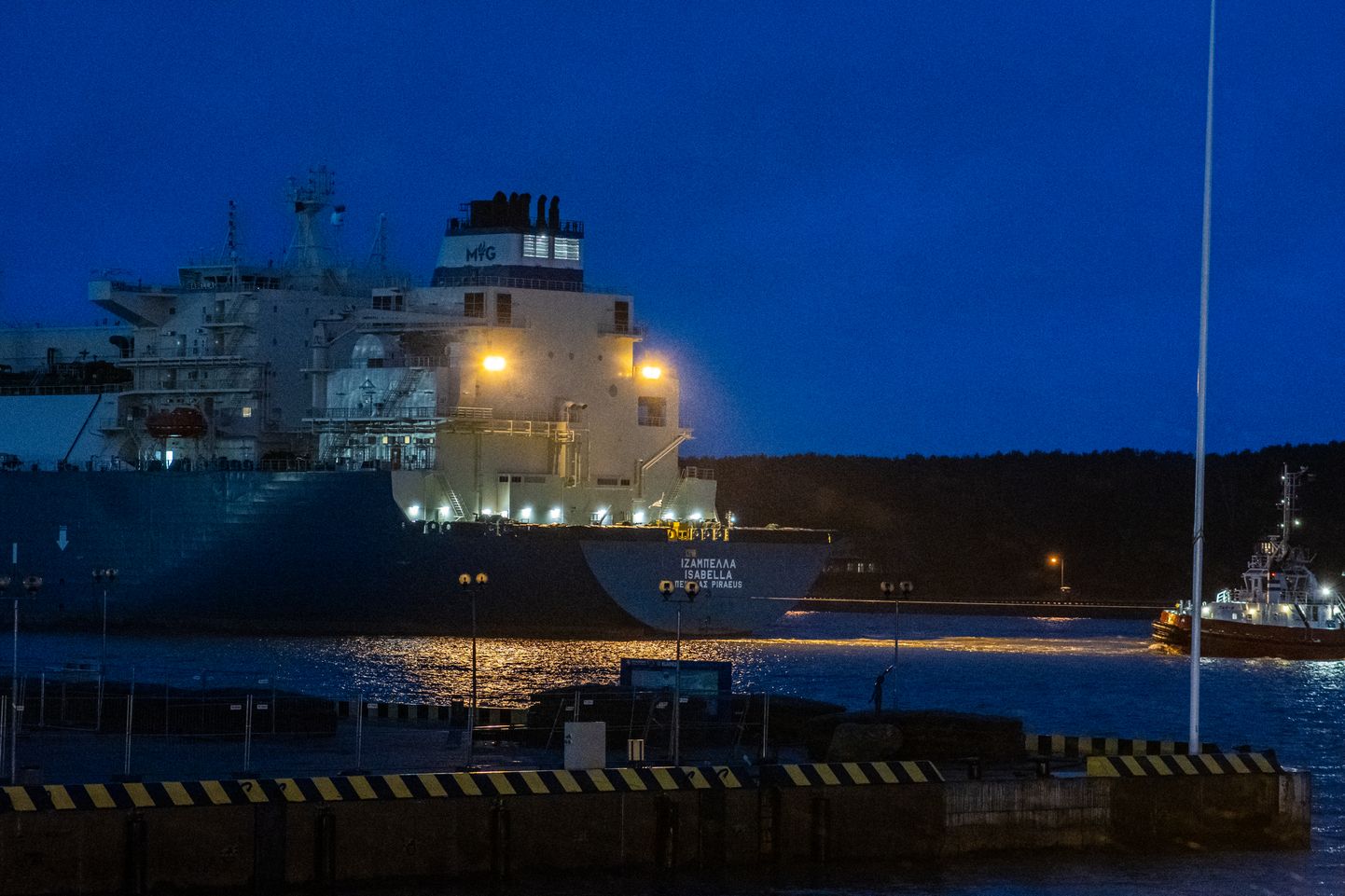 Equinori gaasitanker Isabella tõi 17. jaanuaril Eesti Gaasi tellimusel Leedu Klaipeda sadamasse selle aasta esimese laevatäie Ameerika Ühendriikide päritolu veeldatud maagaasi (LNG).