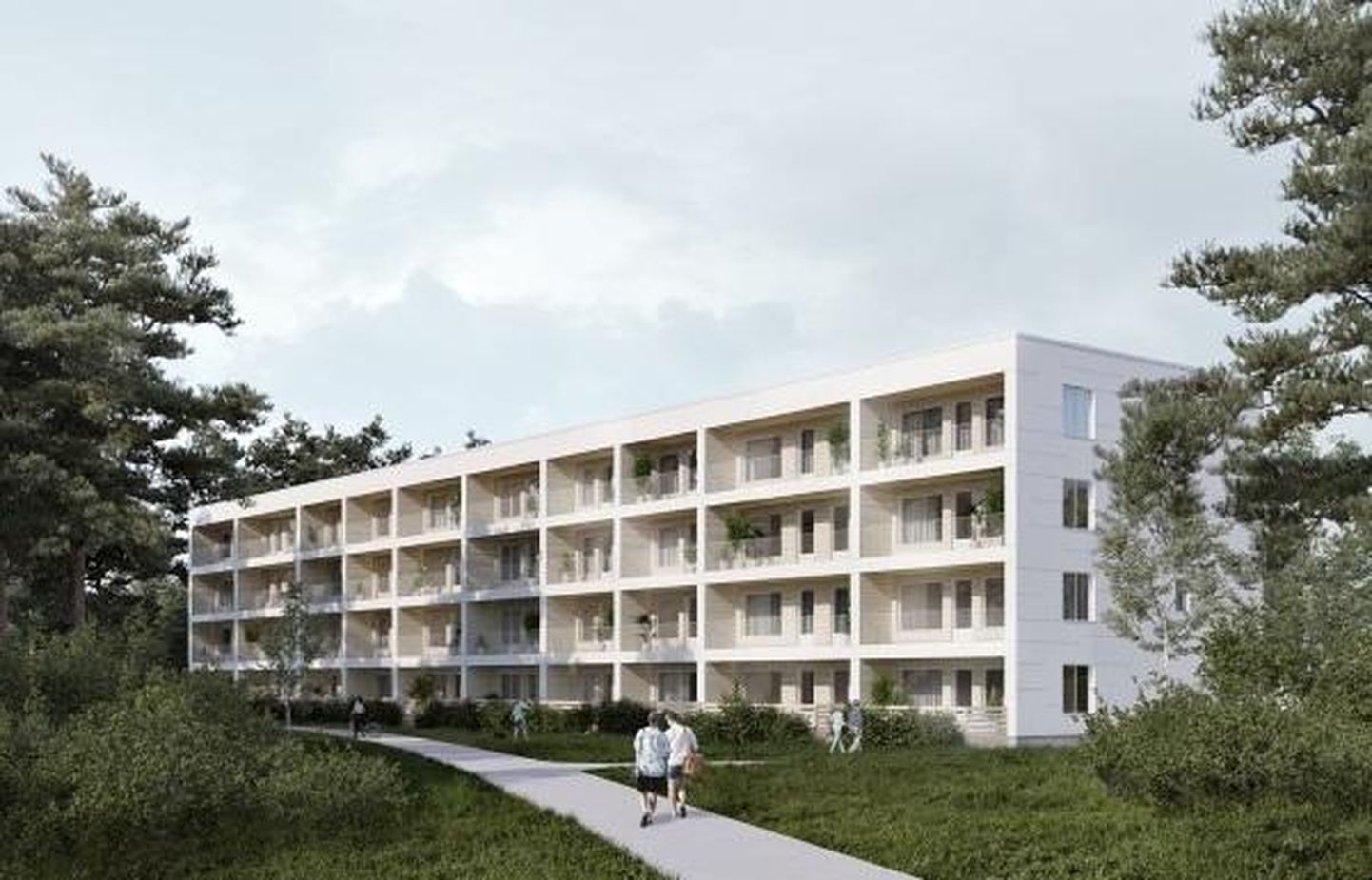 Rootsi Järnasse kerkivasse majja ehitab Kodumaja 40 korterit, trepikoja ja liftišahti.