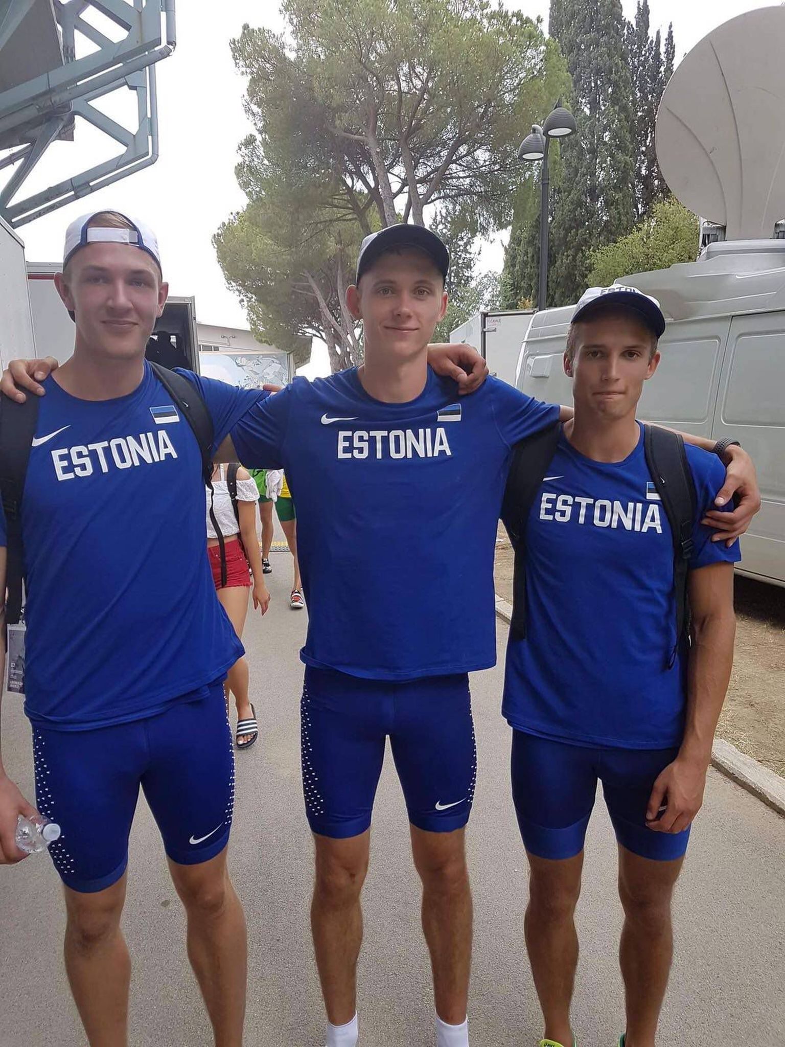 Karel Tilga, Johannes Erm ja Kristo Simulask EMil.