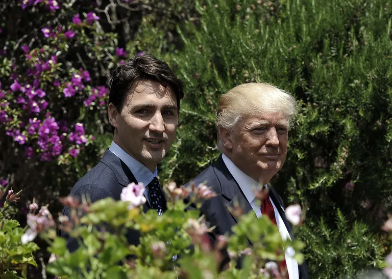 USA president Donald Trump ja Kanada peaminister Justin Trudeau