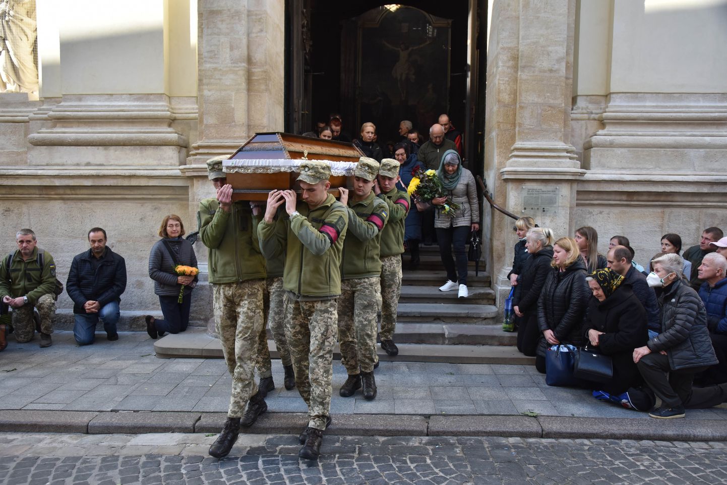 Ukraina sõdurite matused Lvivis. Pilt on illustratiivne.