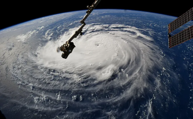 Eile tehtud satelliidipilt orkaanist Florence.