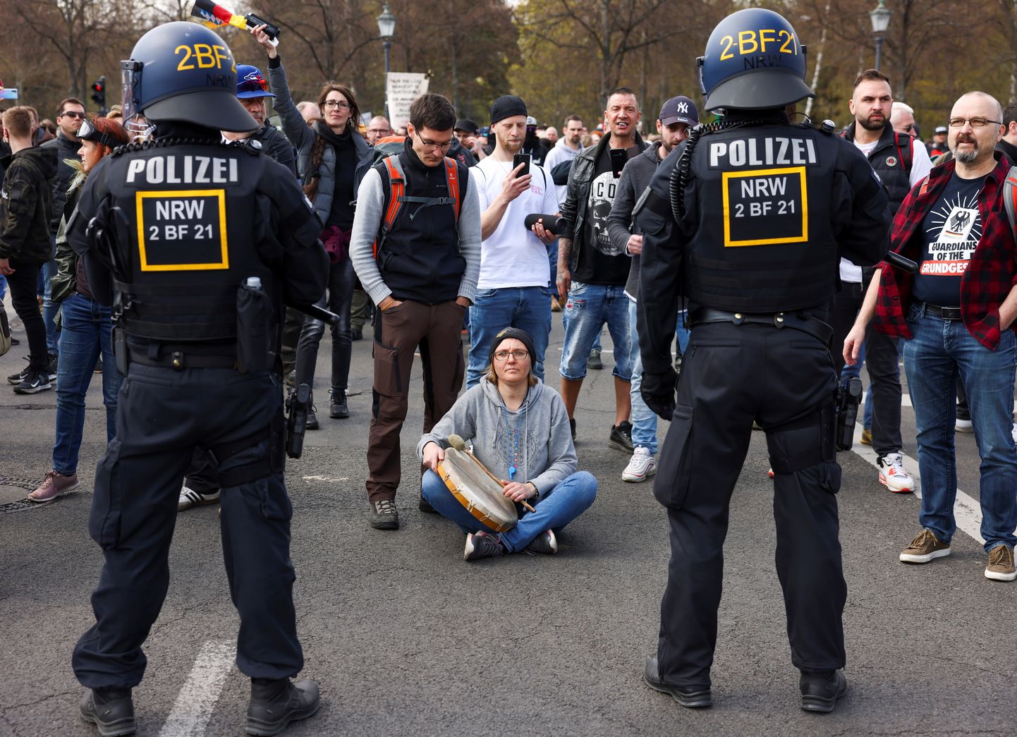 Protesti Berlīnē.