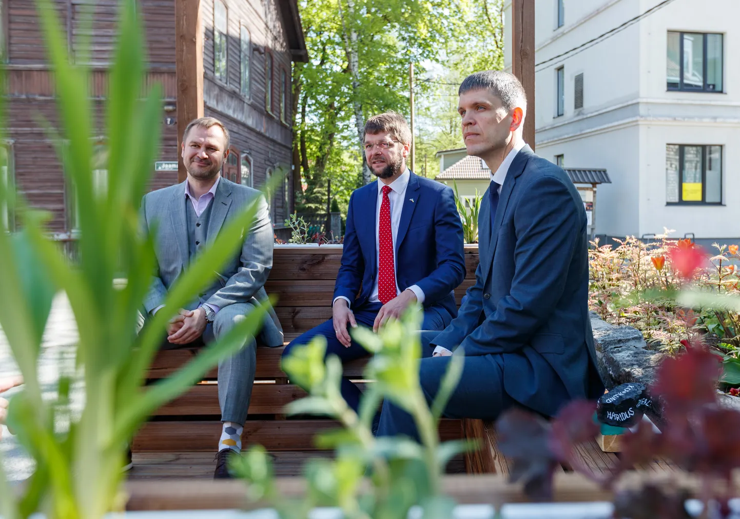 Sotsiaaldemokraadid esitlesid uut Nõmme linnaosavanema kandidaati Karmo Kurit (fotol paremal).