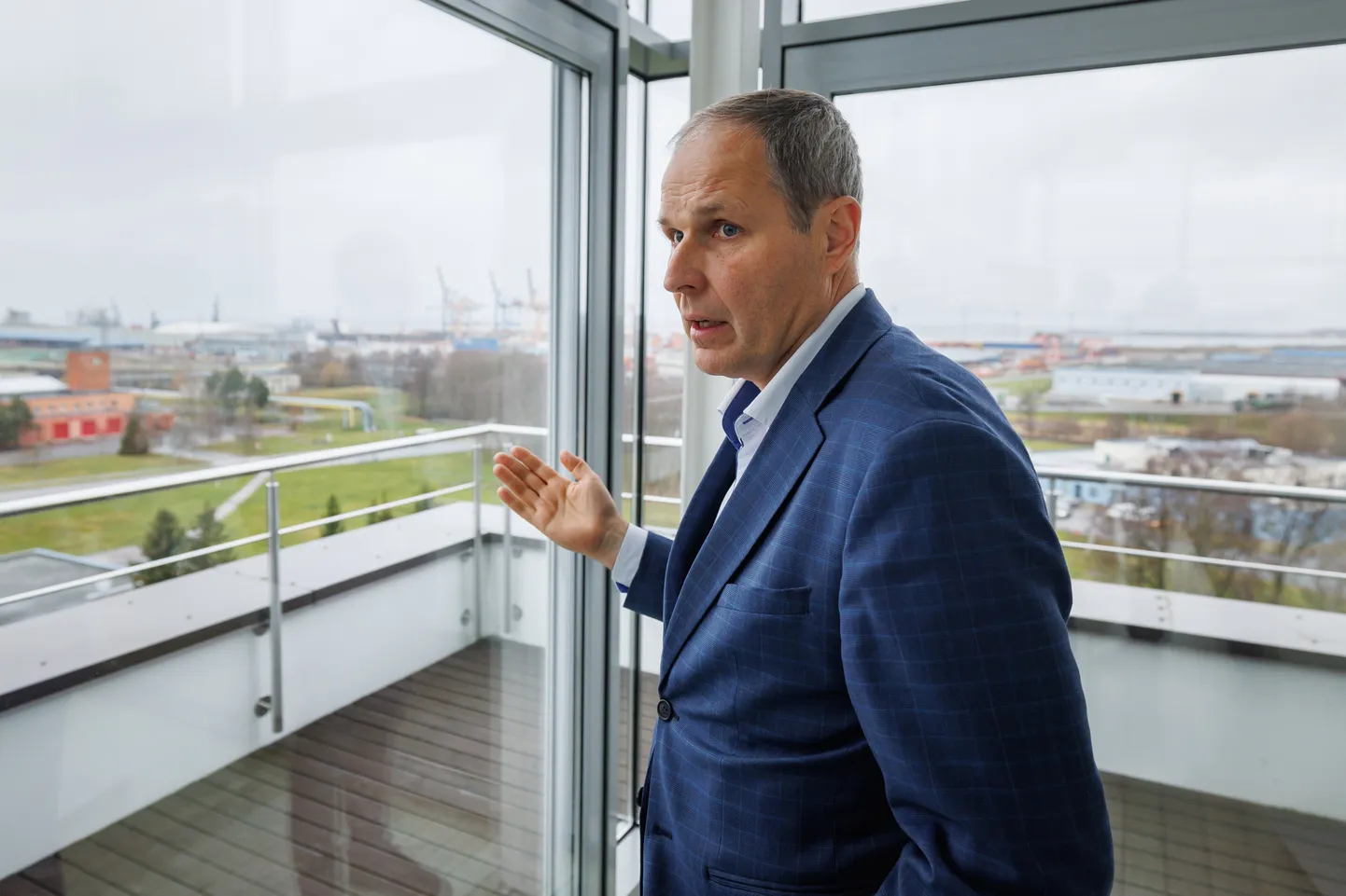 Tallinna Sadama juht Valdo Kalm Muuga sadamas