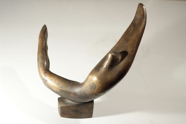 Zigrīda Rapa “Ūdens polo”, bronza, 75x20x33cm, 1971.