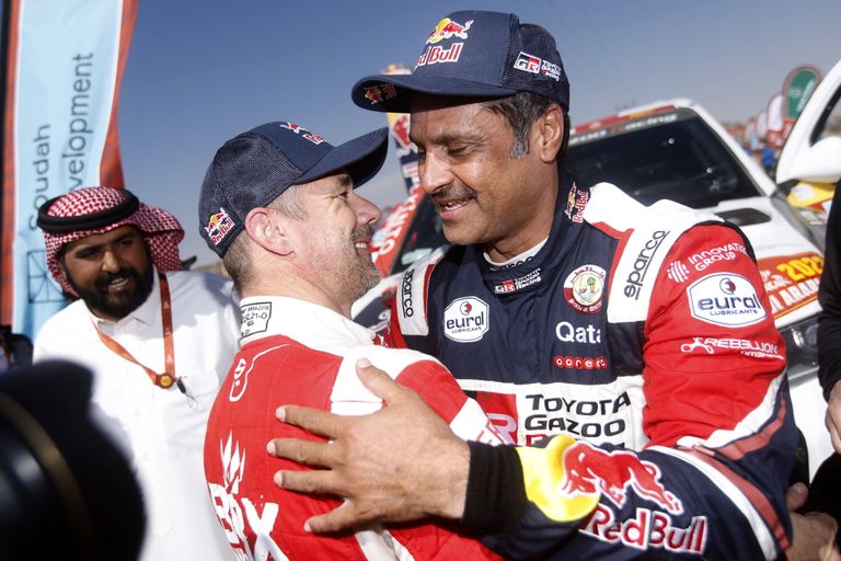 Sebastjans Lēbs un Nasers Al-Atija Dakaras rallijreida finišā
