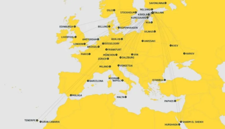 Tallinnast saab sel talvel lennata otse 40 sihtkohta.