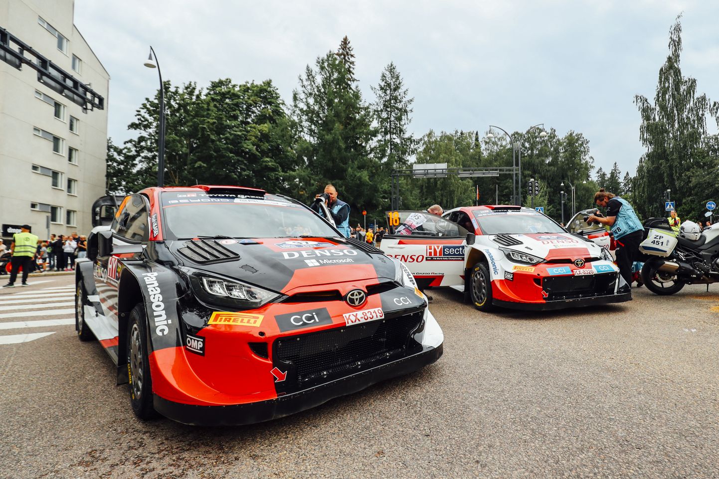 Toyota ralliautod Soome MM-rallil.
