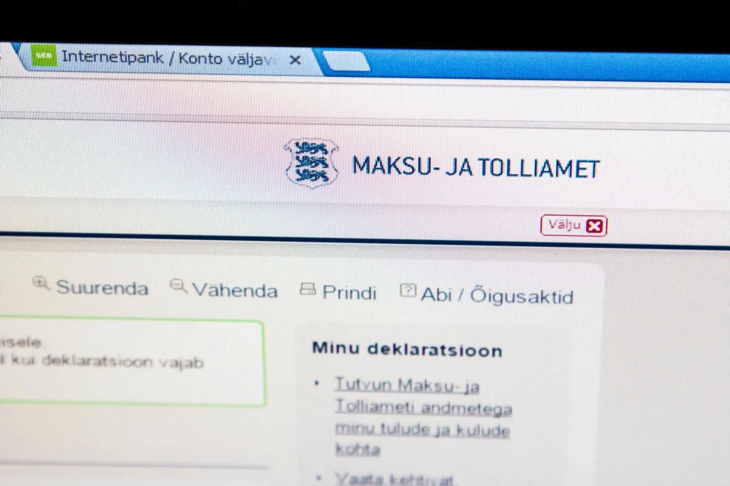 Kuigi tuludeklaratsiooni esitamise ametlik algus on 15. veebruaril, sai seda tänavu teha juba hulga varem.