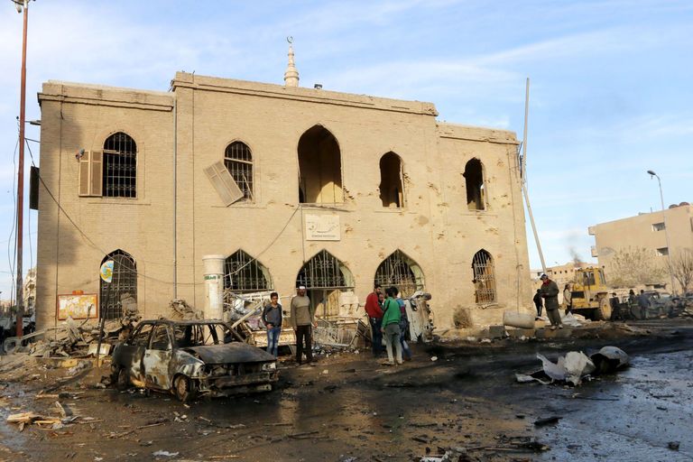 Pommitatud Raqqa muuseum