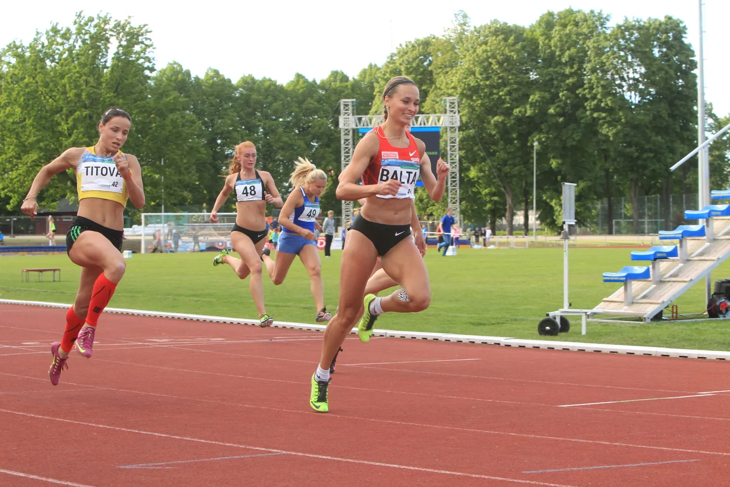 Ksenija Balta täna 100 meetri jooksus.