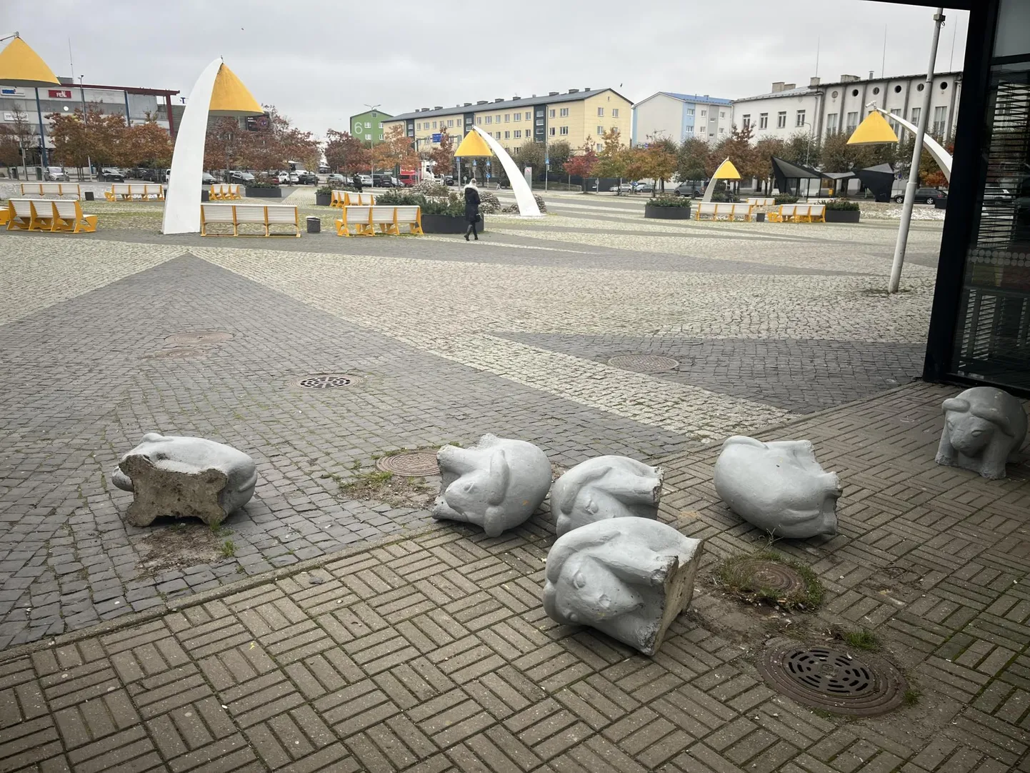Esile on toodud Rakvere Keskväljaku vähest atraktiivsust ja funktsionaalsust.