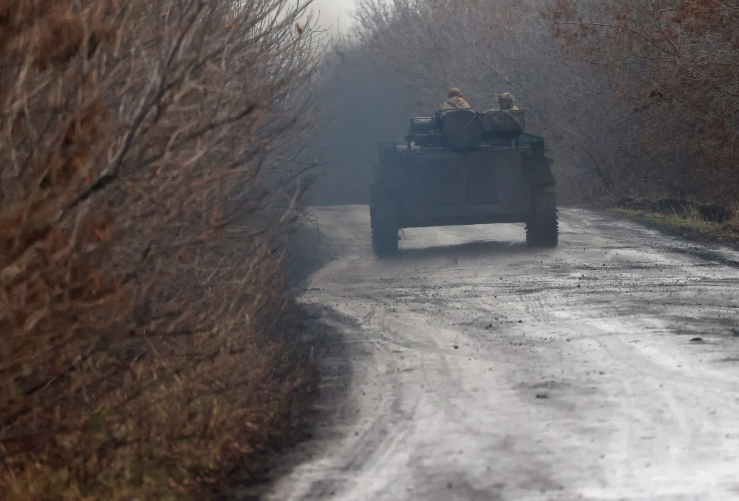 Ukraina soomuk Donetskis.