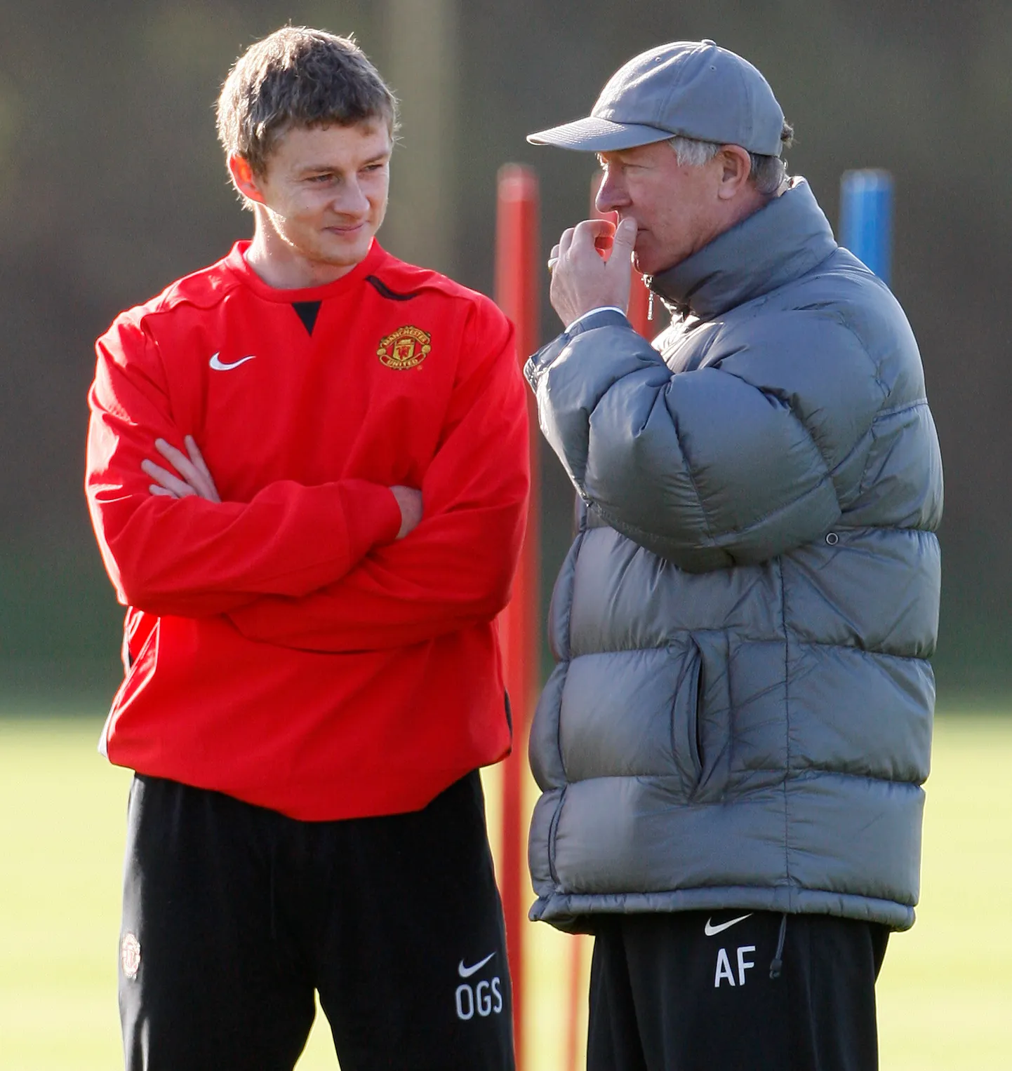 Ole Gunnar Solskjær ja Alex Ferguson aastal 2007.
