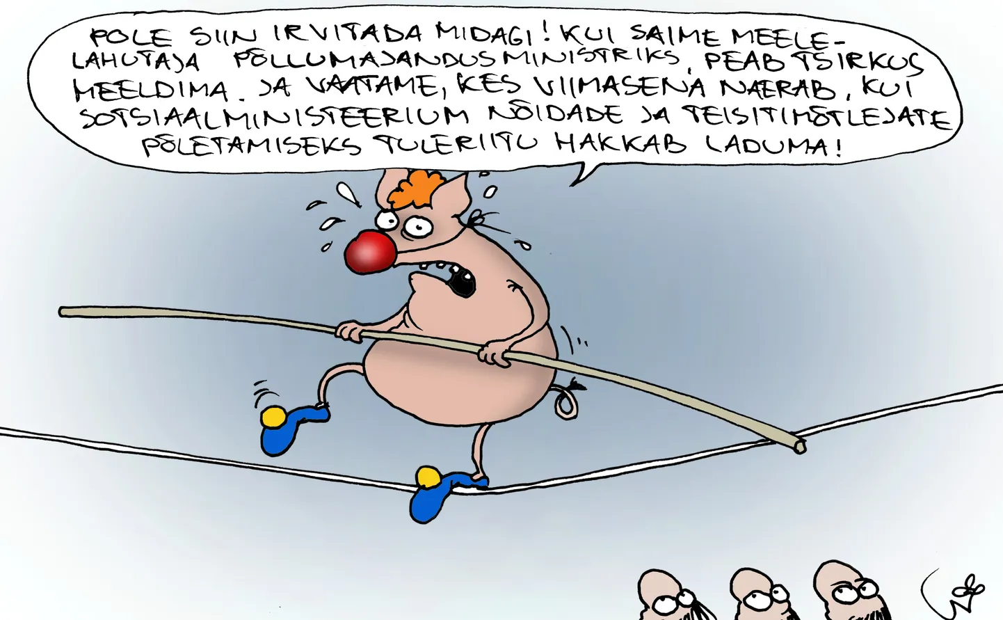Postimehe karikatuur, 24. märts