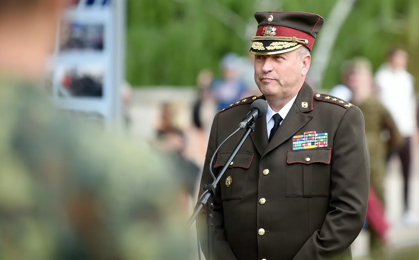 Nacionālo bruņoto spēku (NBS) komandieris Leonīds Kalniņš.